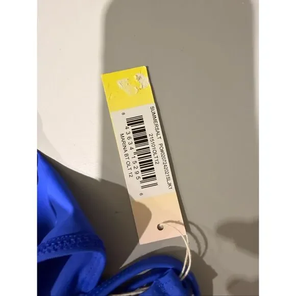 Summersalt The Marina Bikini Top Deep Sea & Hydrangea 12 - Picture 6 of 6